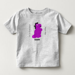 Ich bin ein Dinosaurier, höre mich Rawr! Kleinkind T-shirt