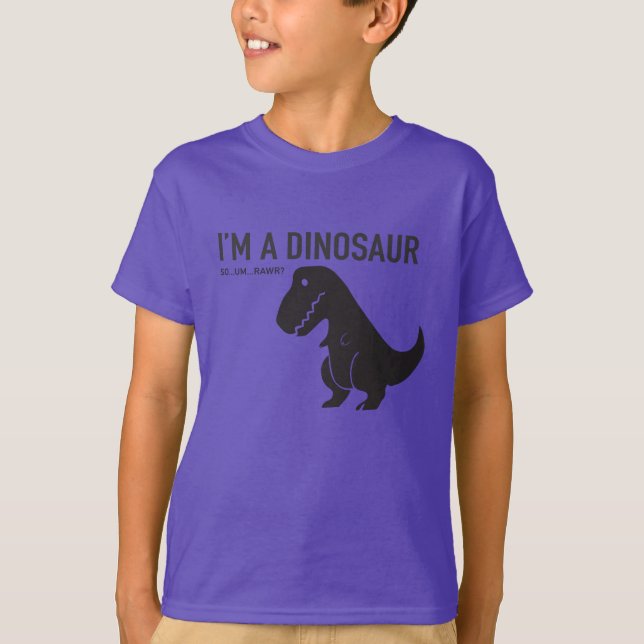 Ich bin ein Dinosaurier T-Shirt (Vorderseite)