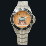 "Ich bin ein DJ" Funny Niedlich Men's Kid's Gift W Armbanduhr<br><div class="desc">Für deinen süßen... Mr. DJ jemand!</div>