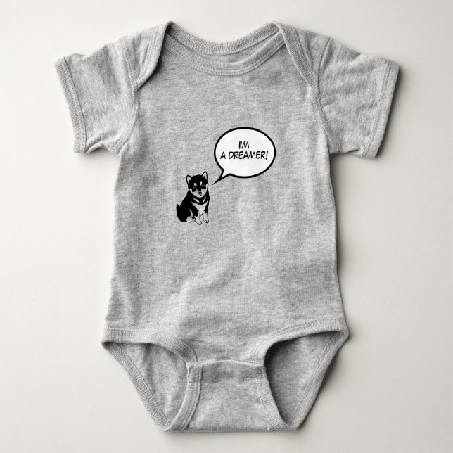 Ich bin ein Dreamer Baby Bodysuit Year Baby Strampler (Vorderseite)