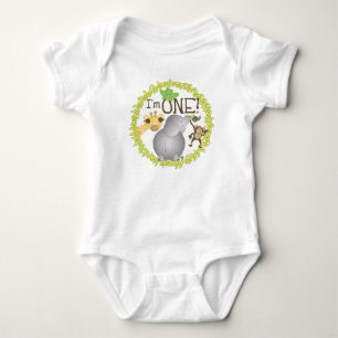 Ich bin EIN Dschungel-Baby-T-Shirt Baby Strampler
