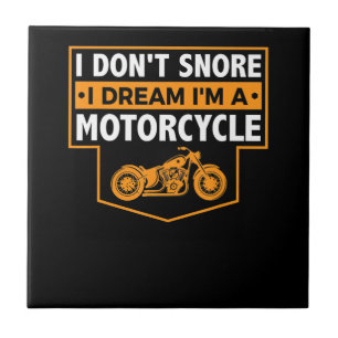 Ich bin ein echtes Motorrad-Geschenk für Motorradl Fliese