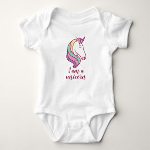 Ich bin ein Einhorn Baby Strampler