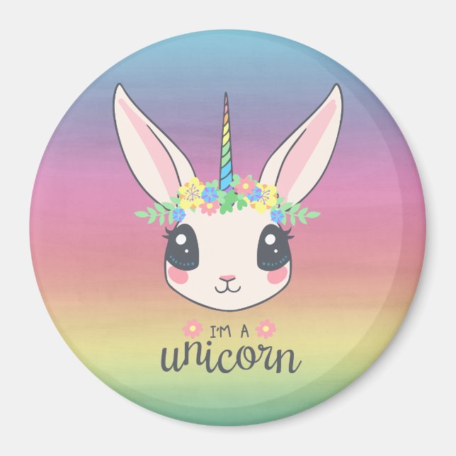Ich bin ein Einhorn Magnet (Vorne)