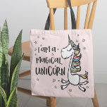 Ich bin ein Einhorn Tasche<br><div class="desc">Ich bin eine Einhorntotentasche - Jeder Träumer braucht seine eigene mythische Einhorntotentasche! Wir können uns keinen besseren Weg vorstellen, um Ihnen Ihre innere Magie zu zeigen und Ihre Essentials praktisch behalten. Dieses Design zeichnet sich durch eine Fantasie gefüllt niedlichen Einhorn fliegen rund um Sterne und Herzen, mit dem Satz Ich...</div>