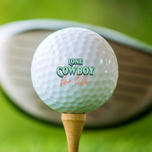 Ich bin ein einsamer Cowboy für das Leben Golfball