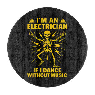 Ich bin ein Elektriker, wenn ich ohne Musik tanze Schneidebrett