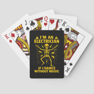 Ich bin ein Elektriker, wenn ich ohne Musik tanze Spielkarten
