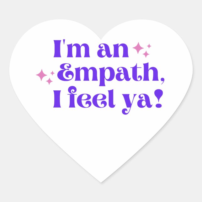 Ich bin ein Empath I Feel Ya Sticker (Vorderseite)