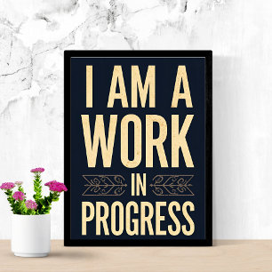 Ich bin ein Empowerment-Zitat in Arbeit Poster
