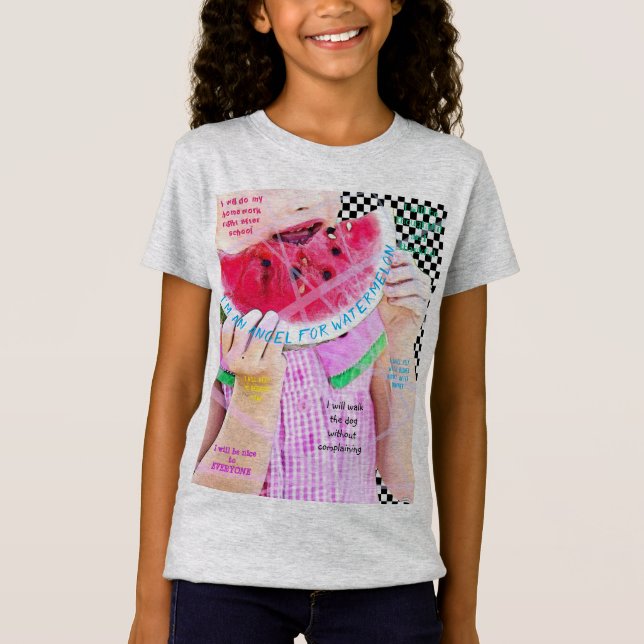Ich bin ein Engel für Watermelon - HAMbWG-T - Shir T-Shirt (Vorderseite)