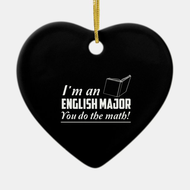 Ich bin ein englischer Major Keramikornament (Vorne)