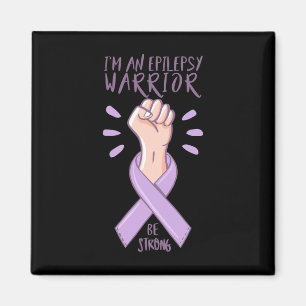 Ich bin ein Epilepsie Warrior Awareness Day lila R Magnet