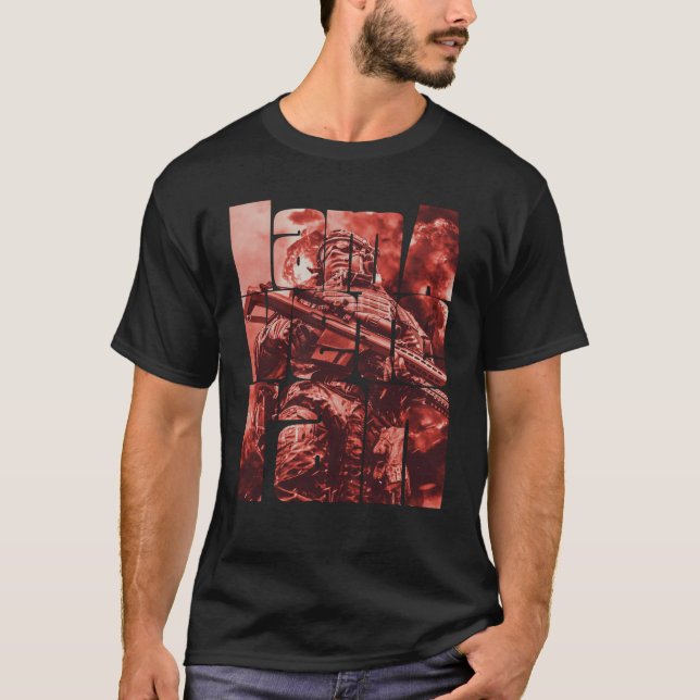 Ich bin ein erfahrener amerikanischer Militärsolda T-Shirt (Vorderseite)