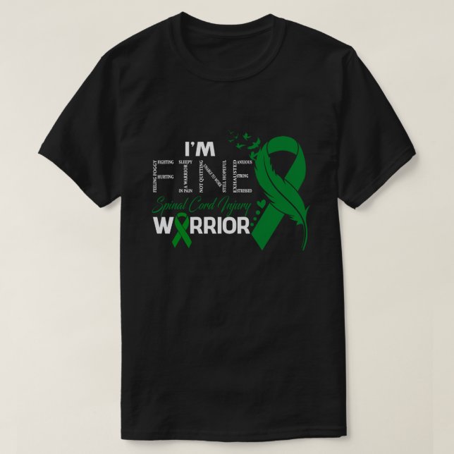 Ich bin ein erlesenes Spinal Cord Verletzungen Kri T-Shirt (Design vorne)