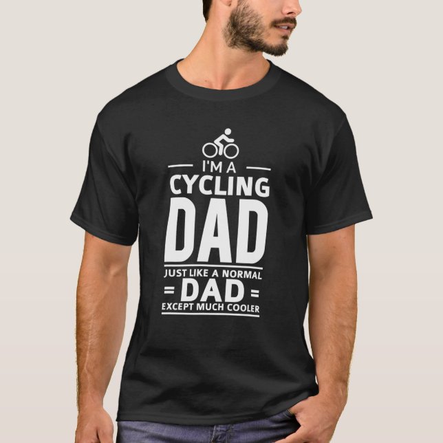 Ich bin ein Fahrrad-VATER-Geschenkidee T-Shirt (Vorderseite)