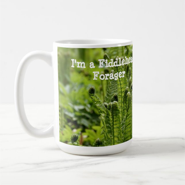 Ich bin ein Fiddlehead Forager Kaffeetasse (Links)