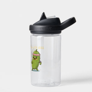 Ich bin ein Fit-Dill! Lustiges Fitness-Gurken-Wort Trinkflasche
