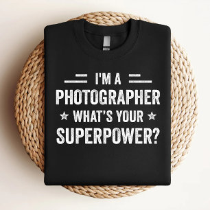 Ich bin ein Fotograf, was ist deine Superkraft, lu T-Shirt