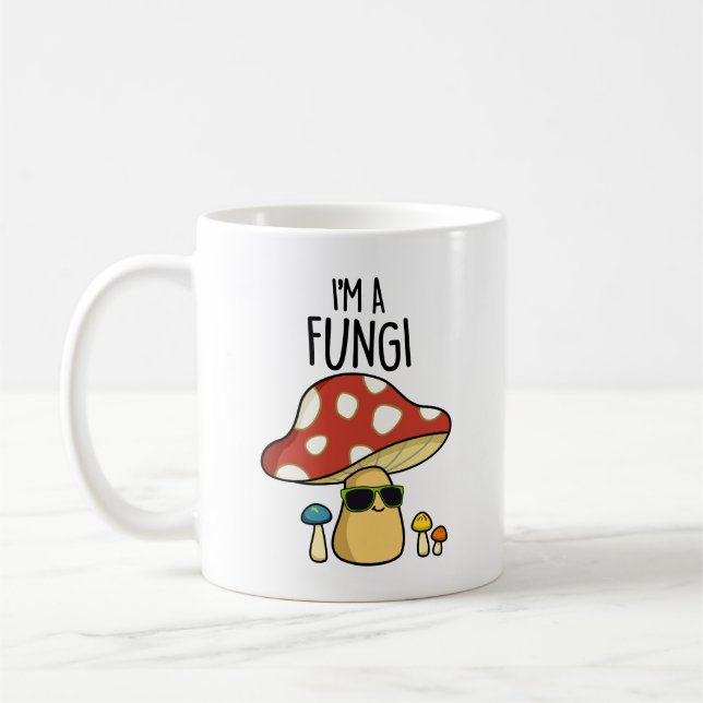 Ich bin ein Fungi-Pilzpuppen Kaffeetasse (Links)