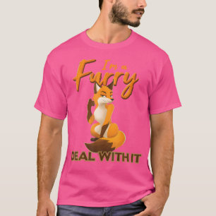 Ich bin ein Furry-Deal mit ihm Anthropomorpher Fuc T-Shirt