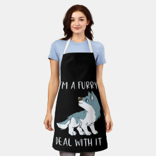 Ich bin ein Furry-Deal mit Niedlichen Furry-Fursui Schürze