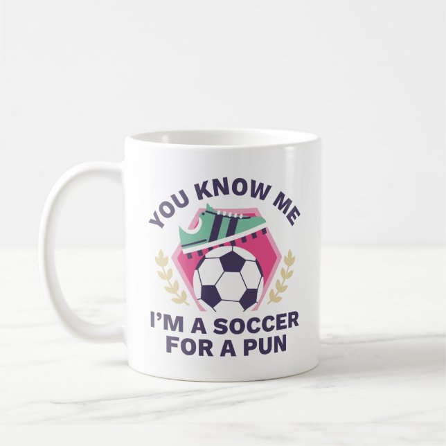 Ich bin ein Fußball für eine Pause Kaffeetasse (Links)