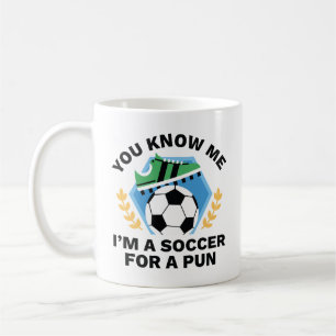 Ich bin ein Fußball für eine Pause Kaffeetasse