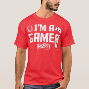 Ich bin ein Gamer Videospiel Spieler Gaming Nerd G T-Shirt