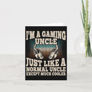 Ich bin ein Gaming Uncle Funny Video Gamer Gaming Karte