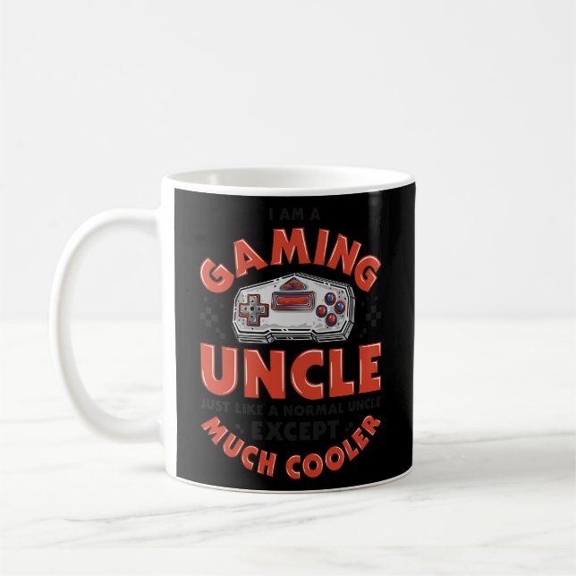 Ich bin ein Gaming Uncle Gamer Video-Controller Kaffeetasse (Links)