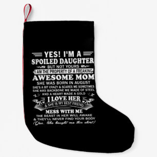Ich bin ein Geschenk für Tochter Kleiner Weihnachtsstrumpf