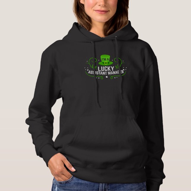Ich bin ein glücklicher Assistent Manager Funny Ir Hoodie (Vorderseite)
