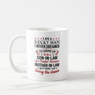 Ich bin ein glücklicher Mann, von dem ich nie getr Kaffeetasse