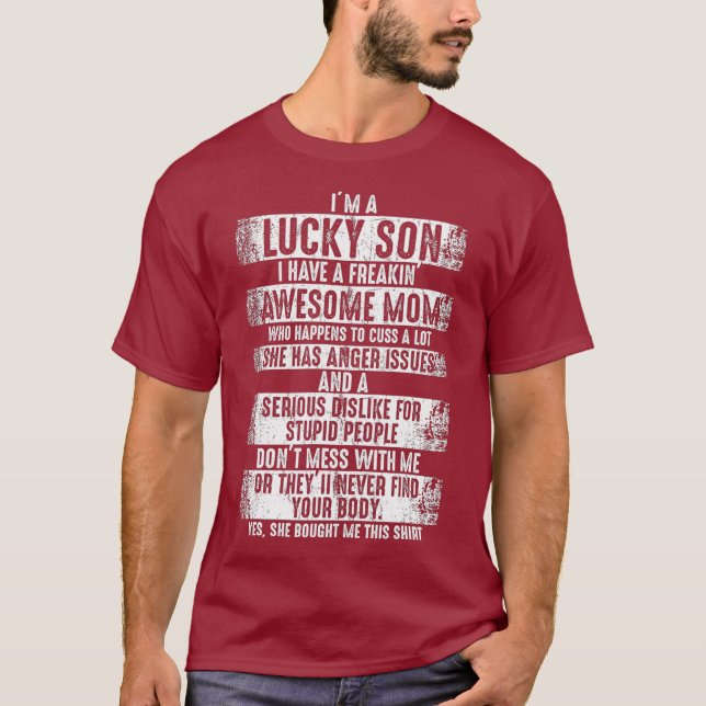 Ich bin ein glücklicher Sohn, weil ich ein phantas T-Shirt (Vorderseite)