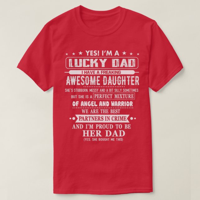 Ich bin ein glücklicher Vater, ich habe eine Phant T-Shirt (Design vorne)