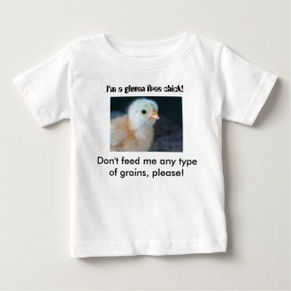 Ich bin ein Gluten freigebe Küken! Baby T-shirt