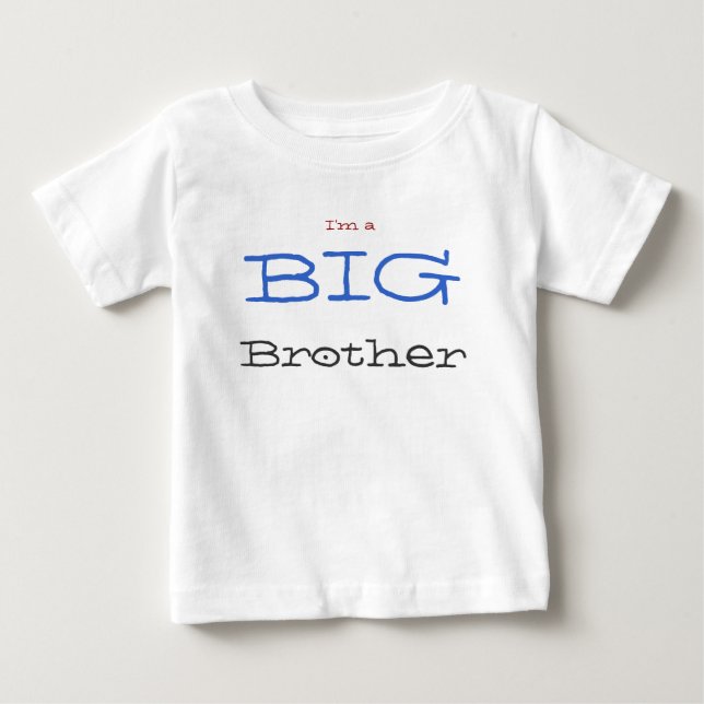 Ich bin ein großer Bruder Baby T-shirt (Vorderseite)