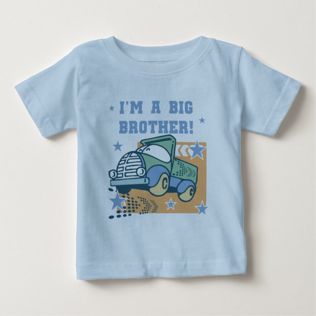 Ich bin ein großer Bruder - Lkw-Hemden und Geschen Baby T-shirt (Vorderseite)