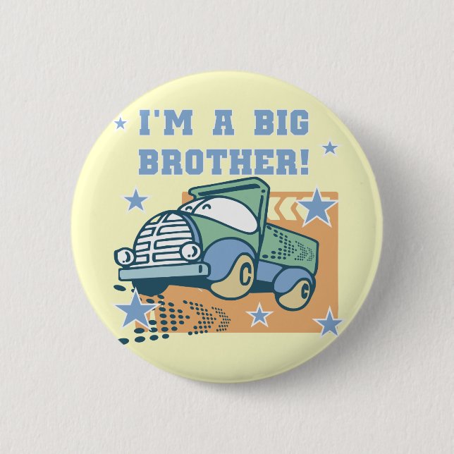 Ich bin ein großer Bruder - Lkw-Hemden und Geschen Button (Vorderseite)