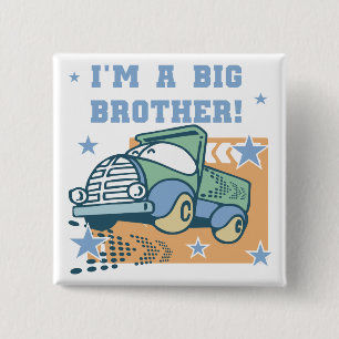 Ich bin ein großer Bruder - Lkw-Hemden und Geschen Button