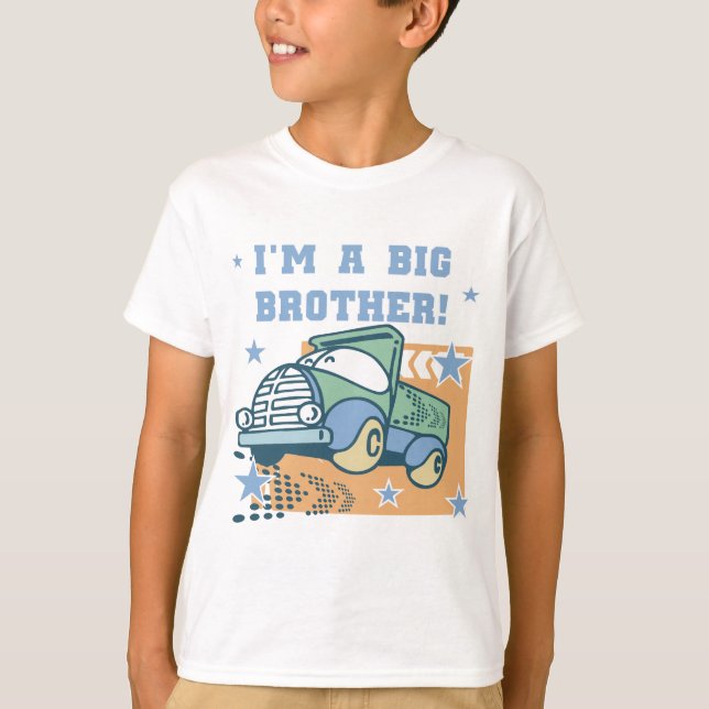 Ich bin ein großer Bruder - Lkw-Hemden und Geschen T-Shirt (Vorderseite)