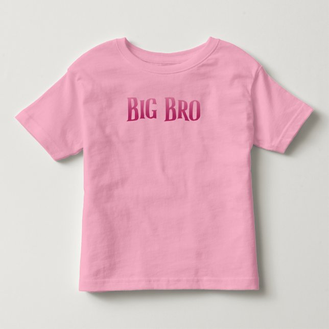 Ich bin ein großer Bruder niedlich-rosa-liebende K Kleinkind T-shirt (Vorderseite)