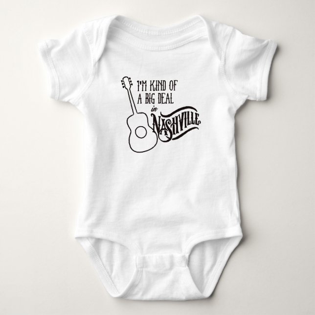 Ich bin ein großer Deal in Nashville Clothing Baby Strampler (Vorderseite)