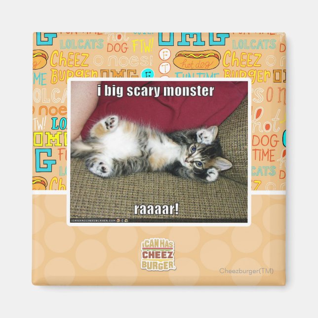 Ich bin ein großes beängstigendes Monster Magnet (Vorne)