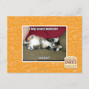 Ich bin ein großes beängstigendes Monster Postkarte