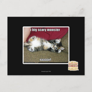 Ich bin ein großes beängstigendes Monster Postkarte