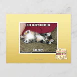 Ich bin ein großes beängstigendes Monster Postkarte