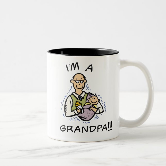 Ich bin ein Großvater-T-Shirts und Geschenke Zweifarbige Tasse (Rechts)