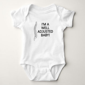 Ich bin ein gut justiertes Babychiropraktik chiro Baby Strampler